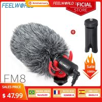 FEELWORLD FM8 Mini 3.5mm Condenser Video Camera Interview Microphone for Youtube Canon DSLR Zhiyun Stabilizer