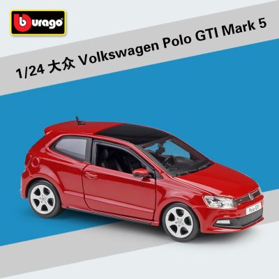 Bburago 1:24 Volkswagen Polo GTI Mark 5 Scale Alloy Racing Car Alloy Luxury Vehicle Diecast Cars Model Toy Collection Gift B136