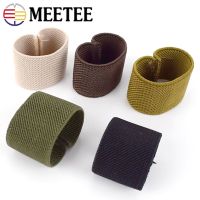 【CW】 Meetee 10/20Pcs Nylon Elastic Belt Loop Ring Clip Hook Tail Clamp for Jeans Belts Webbing Rubber Rings Sewing Accessory