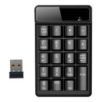 2.4GHz Wireless Keyboard Mini USB Numeric Keypad Numpad Receiver for Accounting Laptop PC Computer (A)