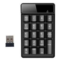 2.4GHz Wireless Keyboard 19 Keys Number Pad for Accounting Laptop PC Computer (A)