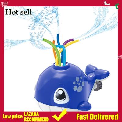 Whale Water Sprinkler for Kids Rotary Whale Sprinkler Outdoor Garden Water Toys for Lawn Pool Party
