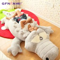 【CW】Big Size Crocodile Lying Section Plush Pillow Mat Plush Crocodile Soft Stuffed Animal Toy Cartoon Plush Dolls Kids Girl Gift