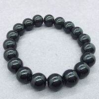 Cheap Natural Black Stone Glass Smooth Scrub Bead celet Wholesale 6-12mm 黑石手链