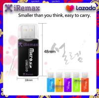 iRemax ตัวอ่าน ไมโคร เอสดี การ์ด แบบ พกพา MicroSD Card Reader USB 2.0 (ราคาไม่รวมเมม) 480 Mbps สีดำ รองรับ เมม สูงสุด 64GB