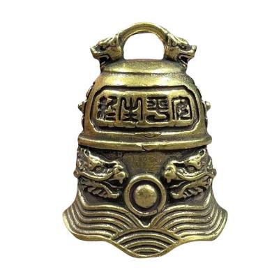 Bear Bell Hiking Bell Retro Solid Brass Loud Golden Bear Bells Dragon Engraving Hiking Gear Bear Bells for Camping for Outdoor Camping lovable