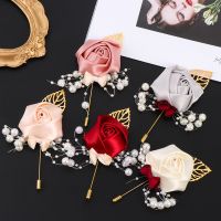 COMPASSION DIOXIDE78CO8 Delicate Fashion Accessories Charm Gift Wedding Boutonniere Rose Flower Corsage Bride Groom Brooch