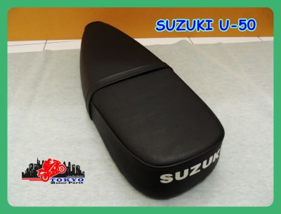 SUZUKI U 50 U50 DOUBLE SEAT COMPLETE "BLACK" // เบาะ เบาะมอเตอร์ไซค์ สีดำ หนังพีวีซี สินค้าคุณภาพดี