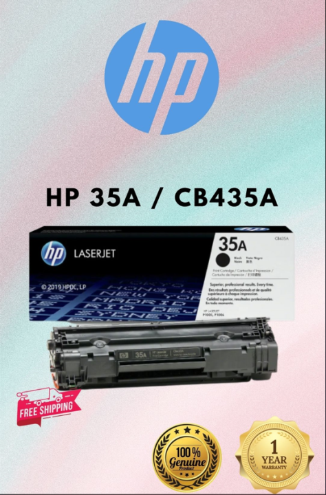 35A/ CB435A ORIGINAL BLACK TONER CARTRIDGE | Lazada