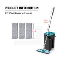 Flat Mop With Automatic Cleaning Bucket Squeeze Mop Wet And Dry Microfiber Mop Cloth Floor Mop Living Room House Cleaning Tools