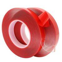 ✵▽♞ 10M/3M Roll Double-sided Strong Transparent No Trace Acrylic Adhesive Tape 6/8/10/12MM Reusable Waterproof Home Improvement Tape