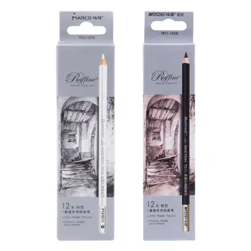 3Pcs White highlight brush Sketch Charcoal Pencils Standard Pencil