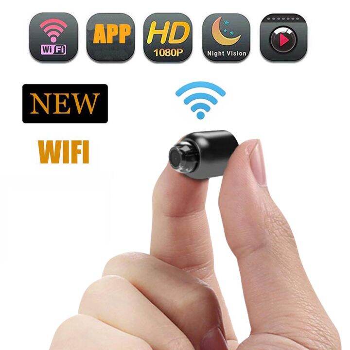 กล้อง-hd-เต็มรูปแบบขนาดเล็ก-wi-fi-1080p-ความปลอดภัยในบ้านพกพาได้เลนส์กล้องมุมกว้างการตรวจจับการเคลื่อนไหวมองเห็นกลางคืนเครื่องบันทึกวีดีโอการ์ดความจำ128g