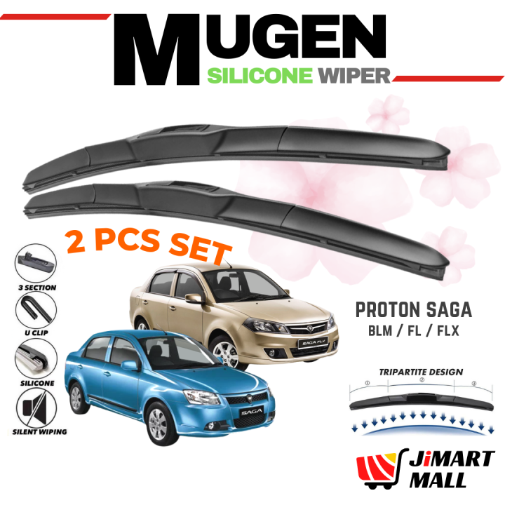 PROTON SAGA BLM FLX JAPAN MUGEN SILICONE WIPER Front Windshield