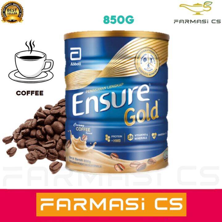 PROMO Abbott Ensure Gold Creamy Coffee Flavored 850g EXP11/2024 Lazada