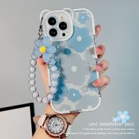 【CC】 Capa de silicone transparente para iphone capa macia clara pendurar corrente telefone bonito 3d arco-íris urso flor orelha 14 13 12 pro max xr