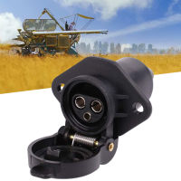 3 Pin Plug Towing Socket Trailer Connector Car Auto for Agricultural Machinery Truck Tractor Boat Parts Replacement