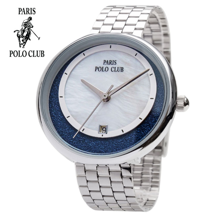 นาฬิกา-paris-polo-club-ผู้หญิง-3pp-2201899l-ของแท้มีกล่องใบรับประกัน-1-ปี