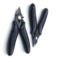 1Pcs 3.5 Inch Mini 170 Bevel Pliers Wire Cutter Cutting DIY Electronic Pliers Wires Insulating Rubber Handle Hand Diagonal Clamp Wires Leads Adapters