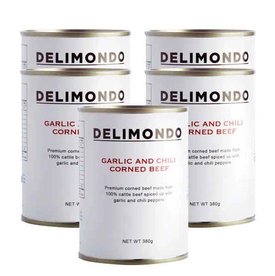 Delimondo Garlic & Chili Corned Beef 380g Set of 5 Lazada PH