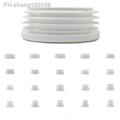 12pc Round Equipment Pipe Tube Cover White Fencing Post Insert Plug Furniture Foot Tubing End Cap Durable Chair Leg Insert Glide