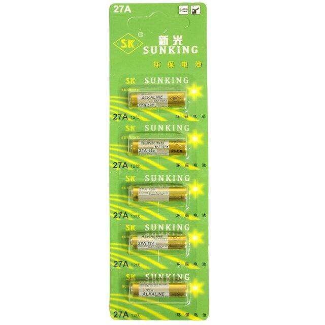 Baterai Battery Sunking Super Alkaline 27A 27 A 12V Remot Remote Mobil ...
