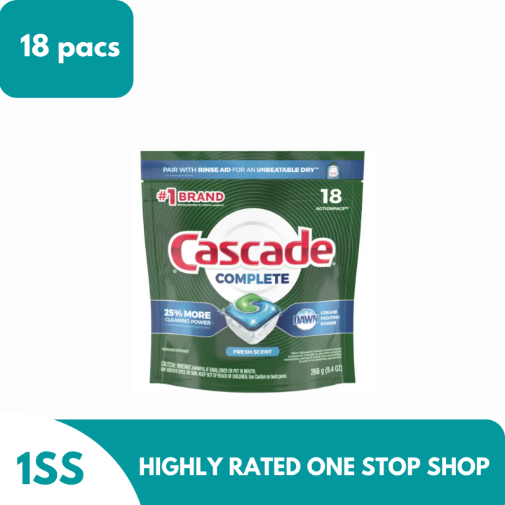 Cascade Complete Liquid and Powder Fresh Scent Dishwasher Detergent