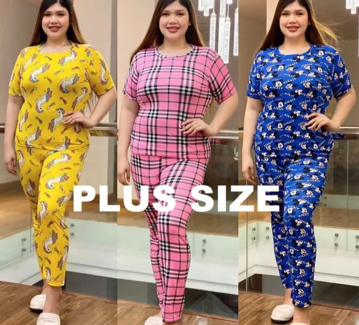 Big Size Pajama Cotton Pantulog Terno | Lazada PH