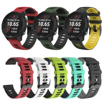 20mm Silicone Watch Band Bracelet for Garmin Forerunner 245  M/645/Vivoactive 3/Venu SQ Strap Sport Replacement Watchband correa