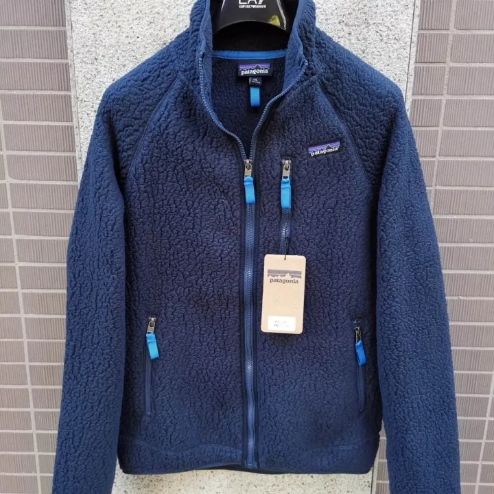 patagonia-แจ็คเก็ตผ้าขนแกะผู้ชายแบบดั้งเดิมน้ำหนักเบาทนทานอุปกรณ์สำหรับสวมแบบนุ่มเสื้อแจ็คเก็ตลำลองขนแกะให้ความอบอุ่น