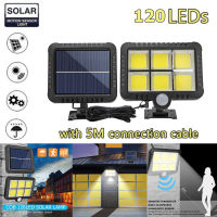 100LED Solar Light Outdoor Wall Lamps Motion Sensor Split Type Waterproof Garden Solar Spotlight For Patio Yards Path Street