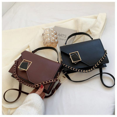 Comfortable Handbag Spring And Summer Buns Portable Small Square Bag Foreign Style Small Square Bag Small Square Buckle Crossbody Bag