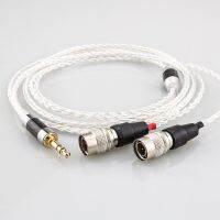 Audio Cable 3.5mm XLR 5N Silver Plated Copper Headphone Upgrade Cable for Dan Clark Audio Mr Speakers Ether Alpha Dog Prime