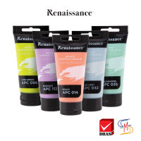 สีอะคริลิค 75 มล. สีพาสเทล Renaissance