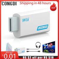 【CW】♈▥♣  1080P Wii To HDMI-compatible Converter 3.5mm Audio Wii2