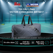 Túi Cầu Lông Victor Br6617 Xám Chính Hãng - Chuyên Nghiệp, Rộng Lớn