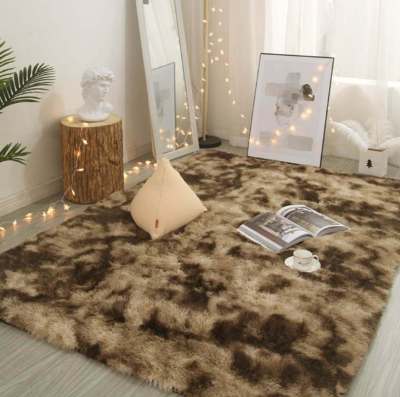 Tie Dyeing Living Room Car Plush Soft Bedroom Bedside Car Fluffy Lounge Floor Rugs Velvet Mat Home Decor