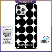 Marimekko45 Phone Case for iPhone 14 Pro Max / iPhone 13 Pro Max / iPhone 12 Pro Max / XS Max / Samsung Galaxy Note 10 Plus / S22 Ultra / S21 Plus Anti-fall Protective Case Cover