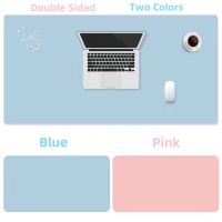 40x80CM Dual-Sided Desk Pad PVC Leather Large Mouse Mat for Office Home Desk Protector Non-Slip Waterproof Easy Clean