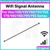 เสาอากาศรับสัญญาณไวไฟสำหรับ Vivo Y30 Y31 Y50 Y51 Y51A Y53 Y53S Y79 Y81 Y81S Y85สายริบบิ้น Y93S Y93สัญญาณขั้วต่อคู่สายอากาศ Wi-Fi สายเคเบิลเฟล็กซ์ริบบิ้นเสาอากาศทางอากาศ