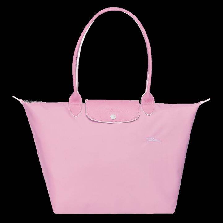 NWT LONGCHAMP Le Pliage Large Club Nylon Shoulder Tote PINK AUTHENTIC