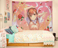 150X200ซม. รั้วทางวิทยาศาสตร์บางอย่าง Brushed Tapestry Misaka Mikoto การ์ตูน Hangings อะนิเมะอุปกรณ์ต่อพ่วงบุคลิกภาพ Tapestry