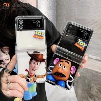 JieHui เหมาะสำหรับ Samsung Z Flip4 /z Flip3สามชิ้น Toy Story FIGURE Fashion Phone Case