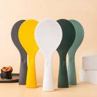 Rice Spoon Food Grade Heat-resistant Rice Paddle Silicone Standing Type Rice Spatula Food Serving Rice Shovel Kitchen Gadget Cooking Utensils