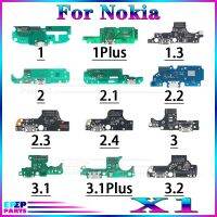 1 Pce USB Charger Port Jack Dock Connector Flex Cable สําหรับ Nokia 1.3 1Plus 2.1 2.2 2.3 2.4 3.1 Plus 3.2 โมดูลบอร์ดชาร์จ