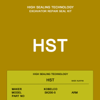 HST ชุดซ่อมกระบอกไฮดรอลิค KOBELCO SK200-5 / BOOM ARM BUCKET Cylinder Seal Kit / KOBELCO Excavator