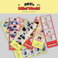 8pcs/set Kpop Straykids 2023 Seasons Greetings 4cut Collection Square Double-sided Waterproof Lomo Card Photocard Bookmark
