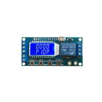 1-way Time Delay Relay Module 6-30V Micro USB Relay Control Timer Switch Trigger Cycle Delay Relay Module w/ Digital LCD Display