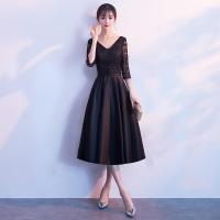 Dress Skirt Womens 2022 New Summer Small Party Party Dress Long Black Slim Evening Dress