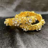 Thai jewelry ชุดไทยเครื่องประดับเพชรทองกำไลข้อมือคู่Gold Bracelet